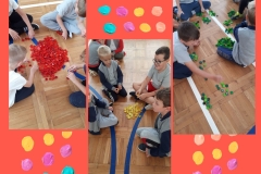 Niebieski i Kremowy Podróż / Wakacje Plany Kolaż Fotograficzny