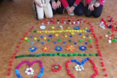 Świąteczne układanki w świetlicy