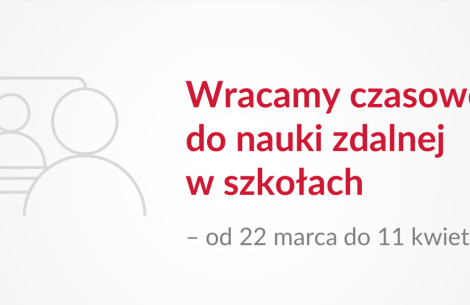 Wracamy czasowo do nauki zdalnej w szkołach