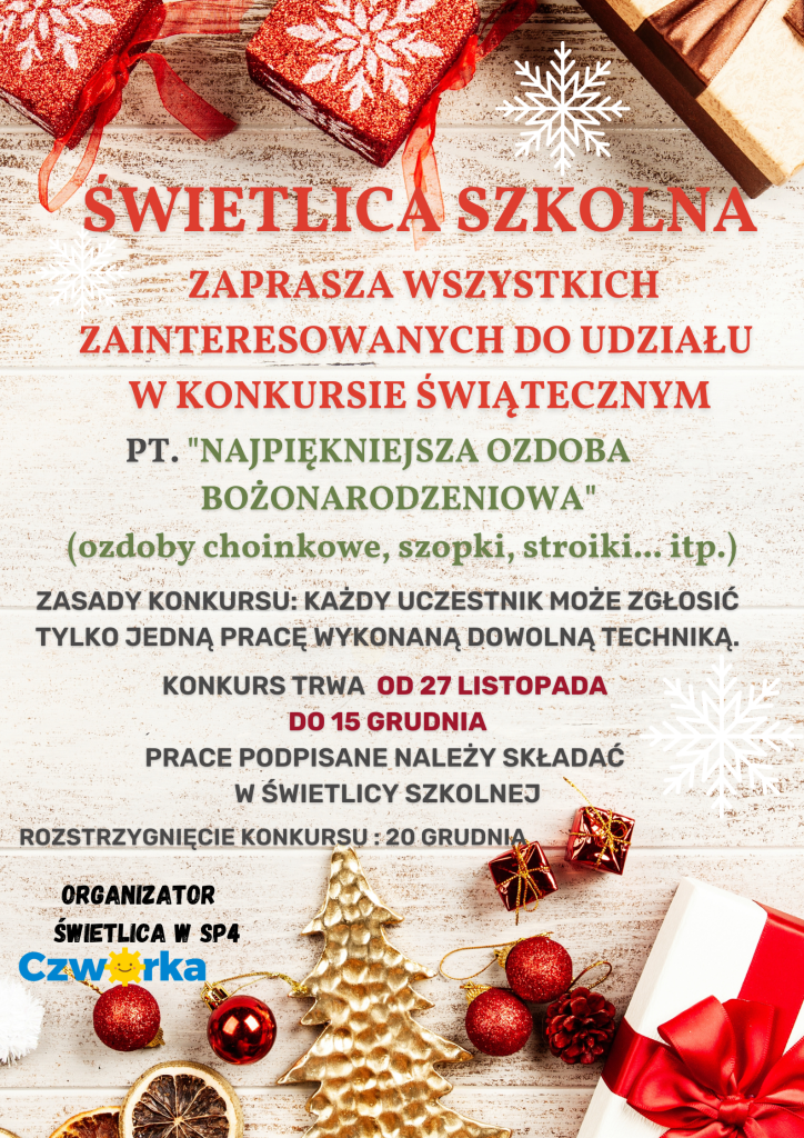 Konkurs świetlicy