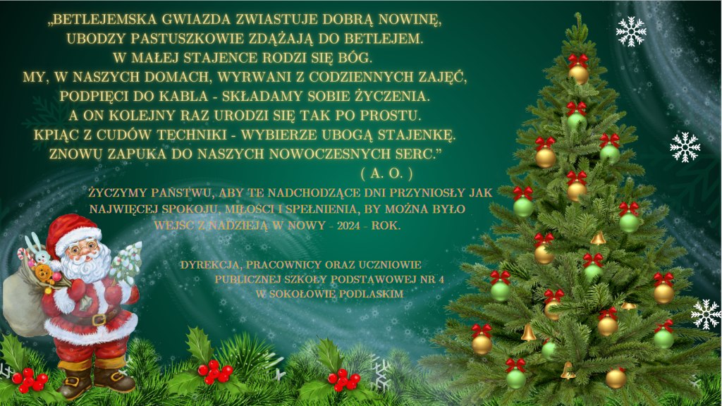 życzenia świąteczne 2023