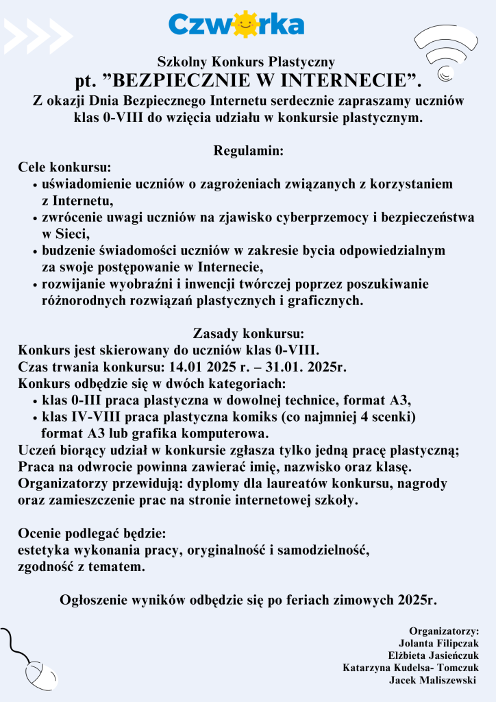 KONKURS - BEZPIECZNIE W INTERNECIE