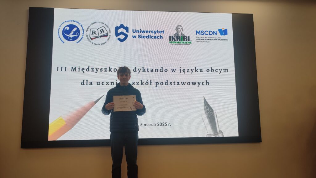Międzyszkolne dyktando w języku obcym dla uczniów II etapu edukacyjnego