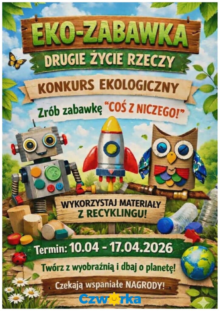 Konkurs plastyczno-techniczny „Coś z  niczego, czyli moja  ekologiczna zabawka”