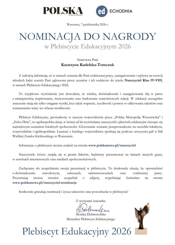 Plebiscyt Edukacyjny 2026